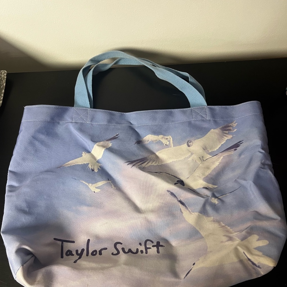Taylor Swift Blue Tote Bag